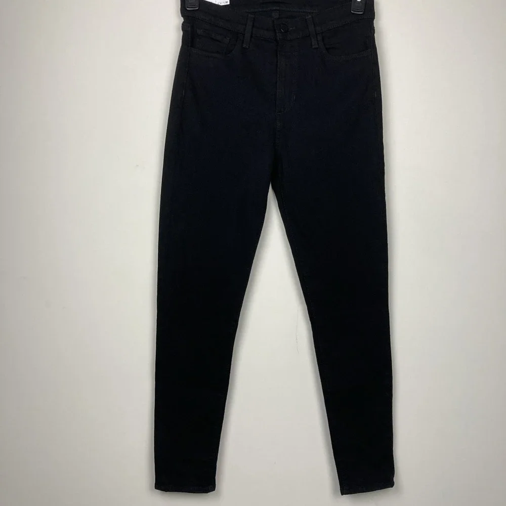 Joe's Jeans The Charlie High Rise Skinny‎ Ankle Black Coated Jeans Size 29